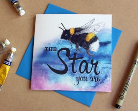 Product shot of the be the star you are card